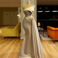 high quality prom dresses mermaid strapless handmade flower 2022 summer quinceanera dresses floor length gowns robe de ma