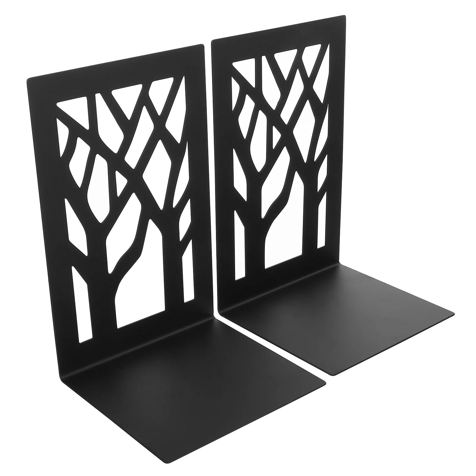 

Book Bookend Bookends Storage Bookshelf Tabletop Metal Decorative Stoppers Shelf Tree Rack Rustic Office Decorations Iron