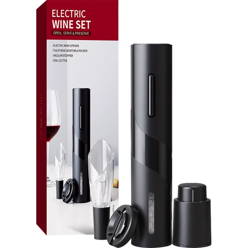 

Electric Wine Opener Automatic USB Charging Bottle Opener Foil Cutter Battery Corkscrew Remover Home Kitchen Party Bar Wedding