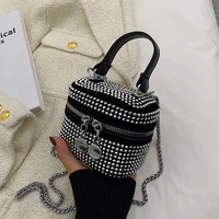 rhinestones luxury designer mini shoulder crossbody bags for women 2022 purses and handbags lady chain cute evening totes