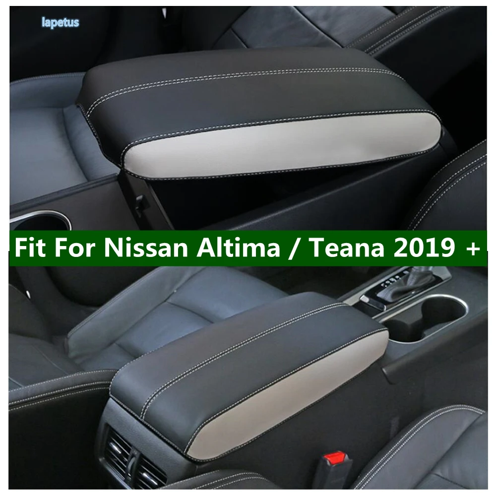 

Center Armrest Box Holster Protection Pad Decoration Mat Cover Kit Fit For Nissan Altima / Teana 2019 - 2023 PU Leather Interior