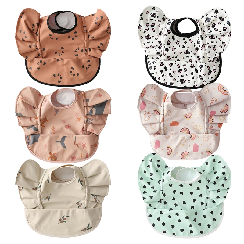 

Новые детские нагрудники, водонепроницаемое слюнявчик для младенцев, детский слюнявчик для кормления, Слюнявчик с карманом из мультфильма ...