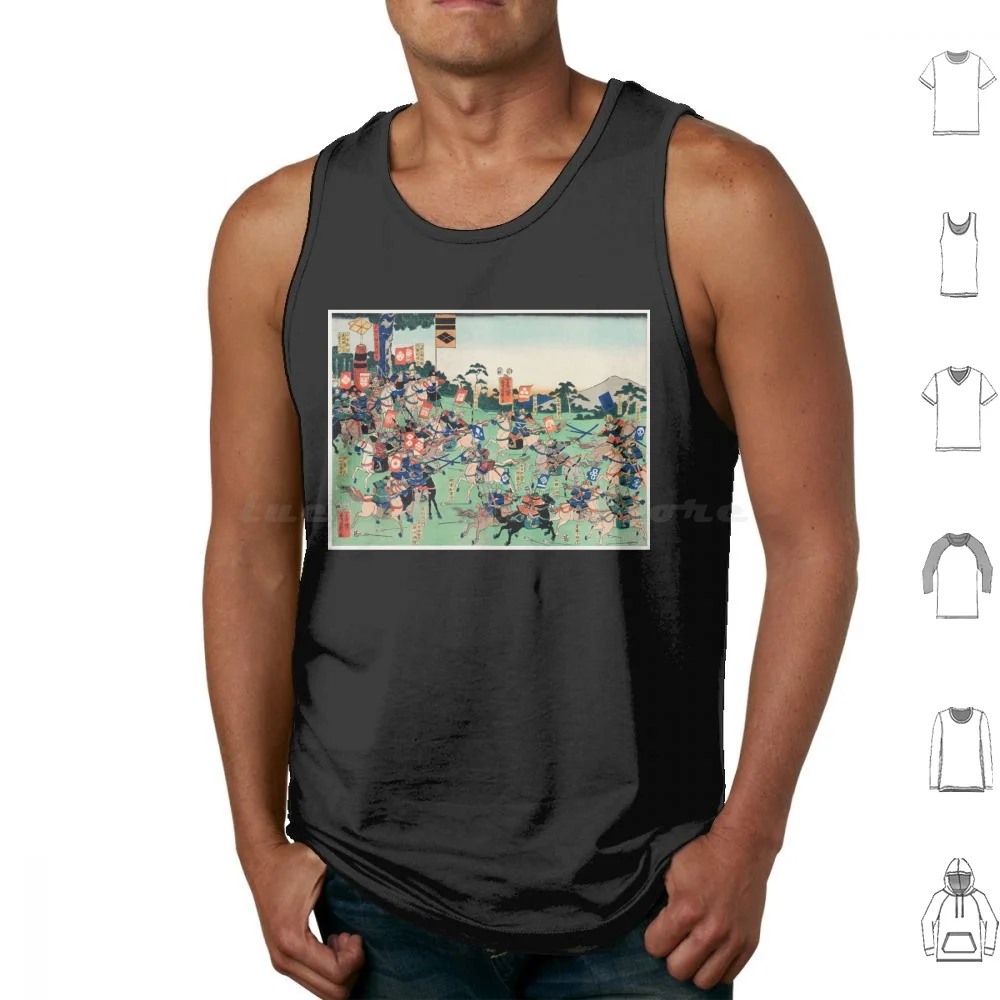 

Kawanakajima No Kassen By Utagawa Kuniyoshi ( 1798-1861 ) Tank Tops Vest Sleeveless Kawanakajima No Kassen By Utagawa