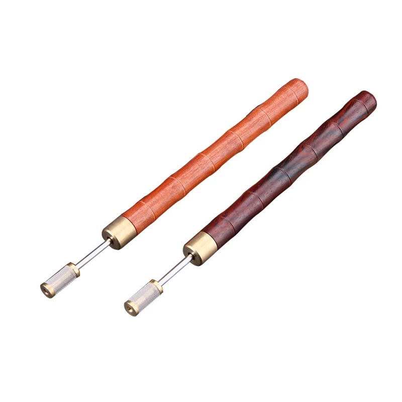 

Handmade Rosewood Leather Edge Oil Pen Head With Replaceable Roller To Paint Leather Dye Diy Leather Craft Professional Tools