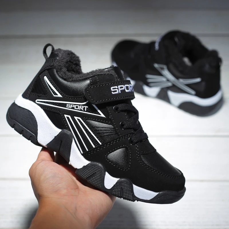 SENAGE High Quality Kid Running Shoes Outdoor Snow Boots Winter Plus Warm Sneakers Waterproof Walking Children Trekking Shoes