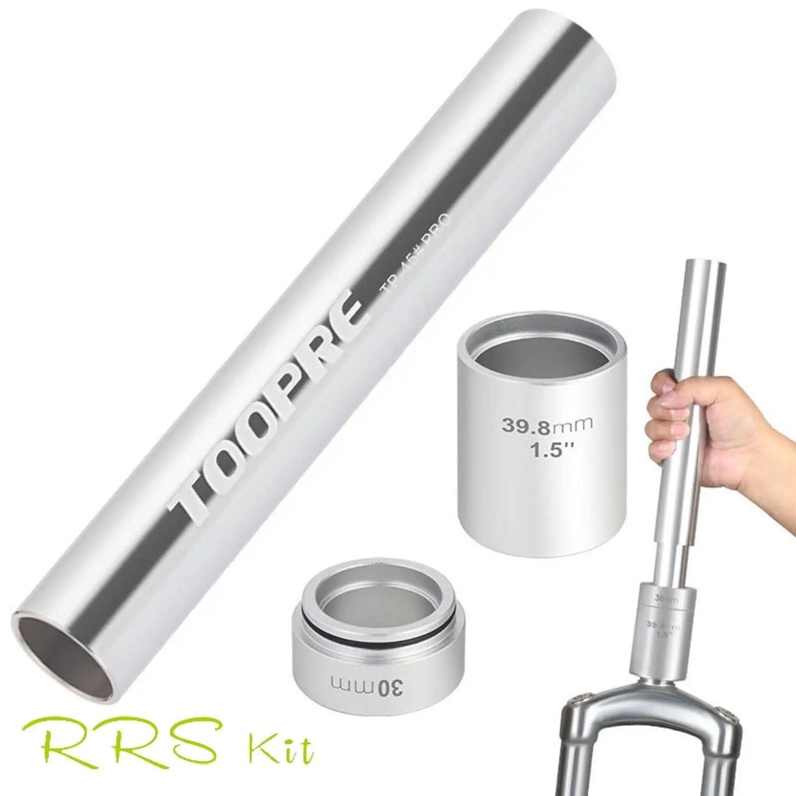 

TOOPRE Pro Steel Solid Bike Front Fork Setter Bicycle 28.6mm 1.25'' 1.5'' Crown Race Installer Headset Press-Fit Tool Steer Tube