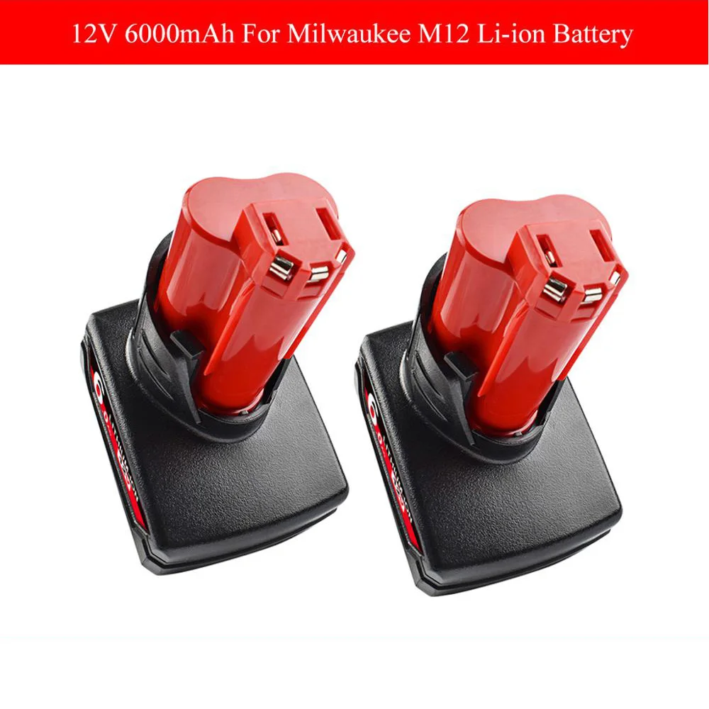 

Литий-ионный аккумулятор 12 В для Milwaukee Tool, батарея для отвертки Milwaukee M12 C12 XC 48-11-2440 48-11-2402 48-11-2411 48-11-2401