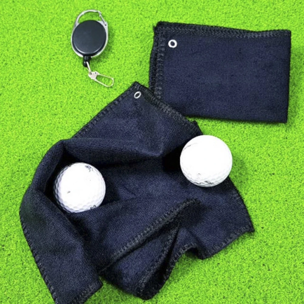 

Golf Towel Golf Accessories Gifts Cotton Wipes 25x25cm for Men Husband Boyfriend Dad Golfer Daily Training Aids