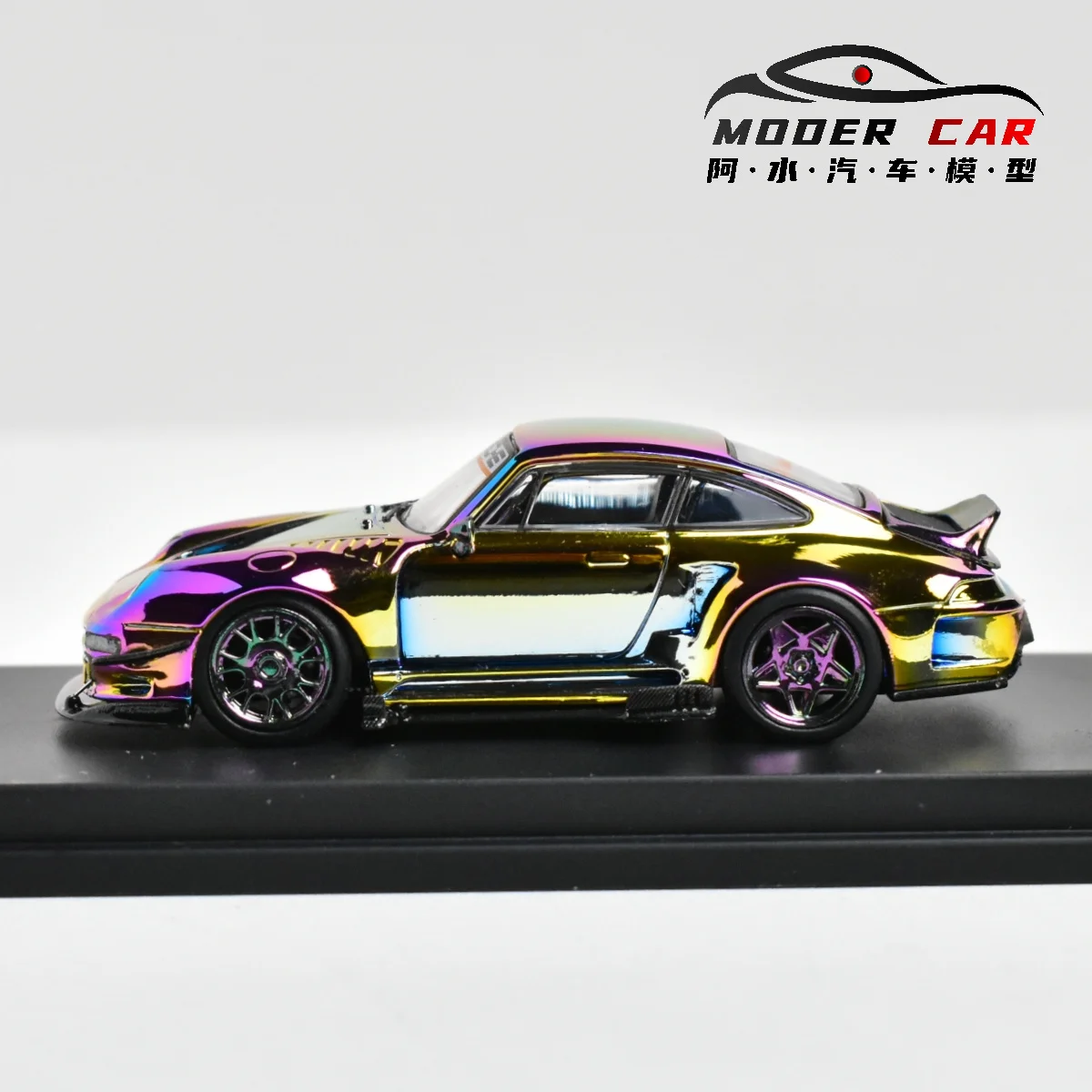 Литая под давлением модель автомобиля DCM x DragonBo 1:64 RWB 993 944.