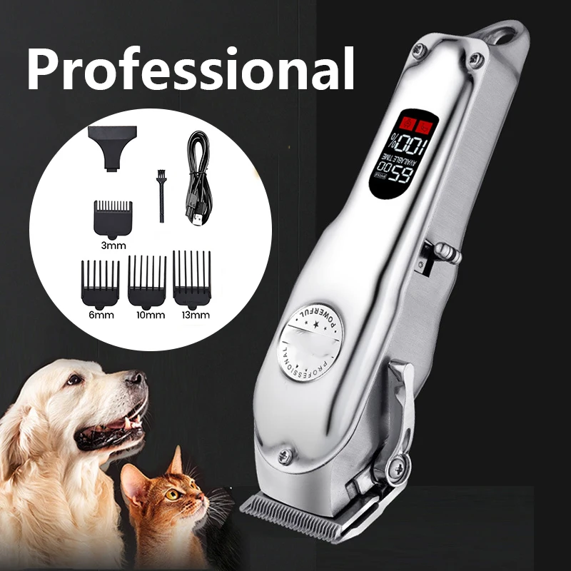 

Low Trimmer Clipper Cat Noice Shaver Cutting Puppy Metal Hair No Hair Stuck Pet Grooming Professional Haircut Dog Rechargeable