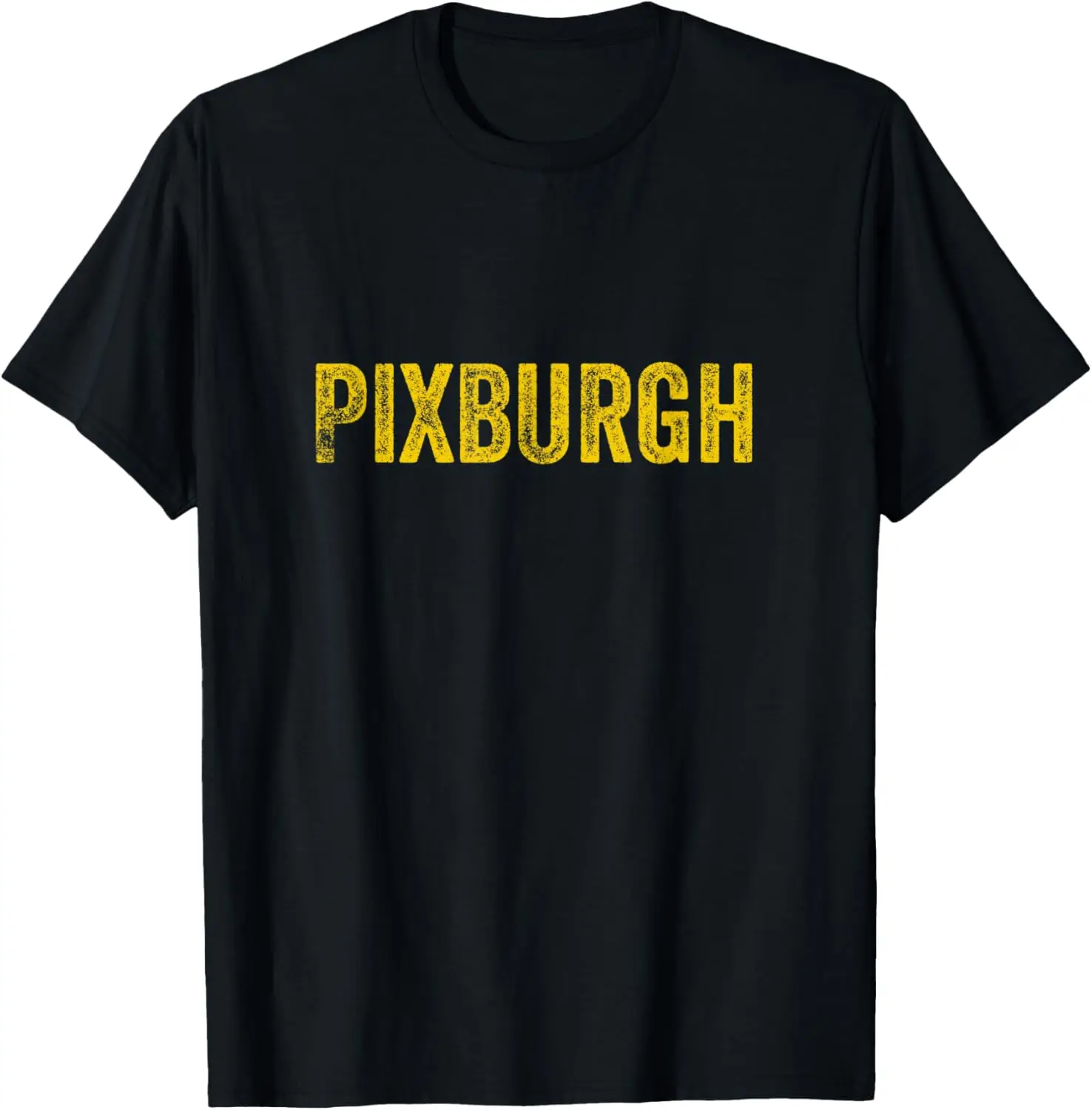 Pixburgh Funny Pittsburgh Yinzer Accent Burgh Gold Подарочная футболка