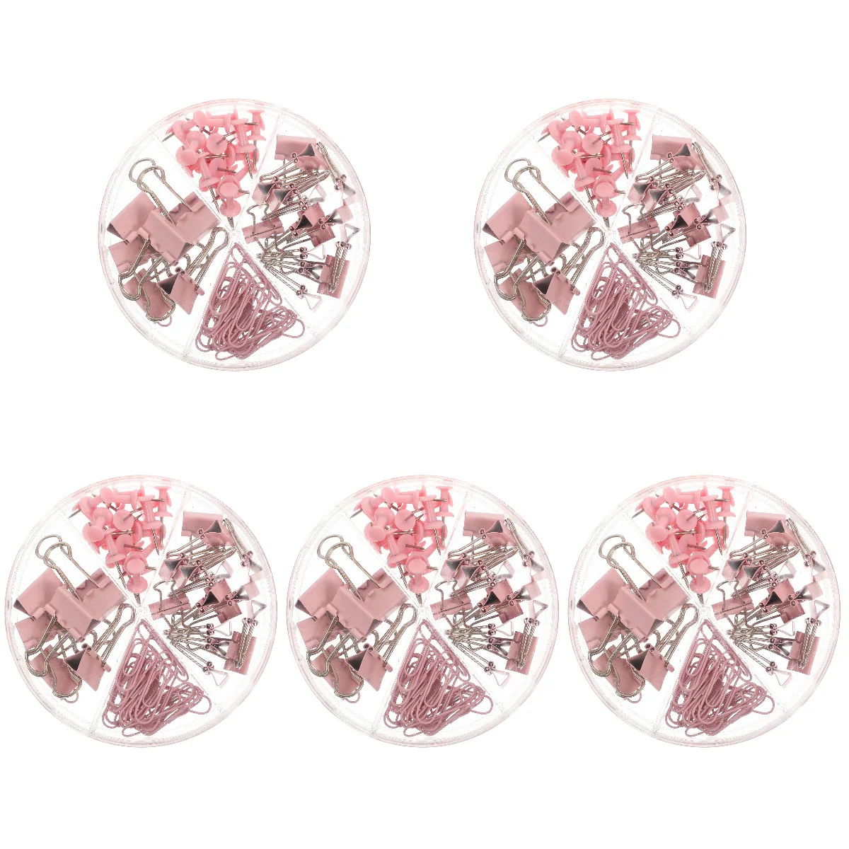 

5 Sets of File Binder Clips Tail Clips Stationery Set for Office