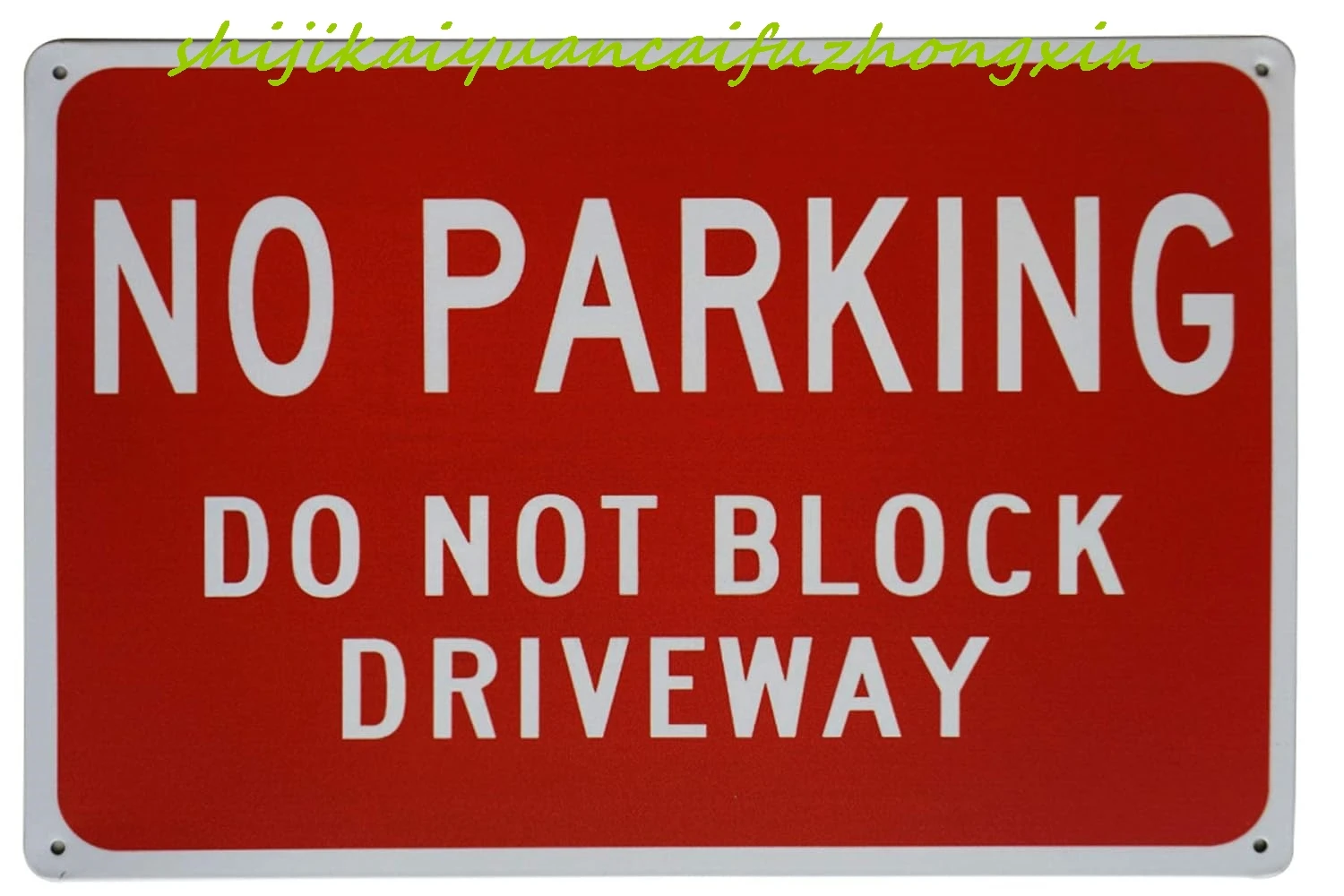 SJKY HCHANA Не парковка блочная подъездная дорога Жестяная вывеска Знаки частного