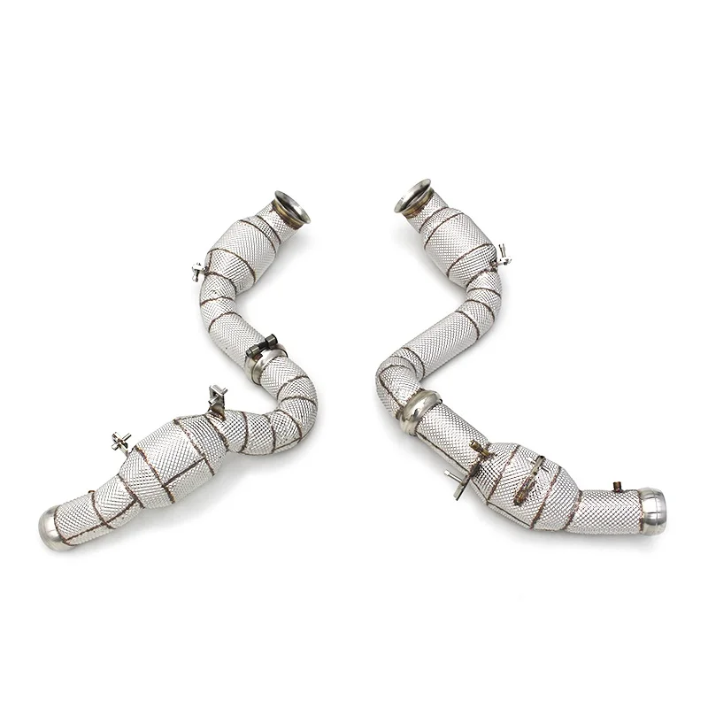 

Head Section High flow Pipes Exhaust Pipes branch downpipe Exhaust Pipe with catalyst For Mercedes-Benz C63 AMG W205 4.0T
