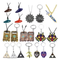 game zeldas hylian shield keychain breath of the wild sheikah eye majoras mask sword triforce symbol for women men party gift