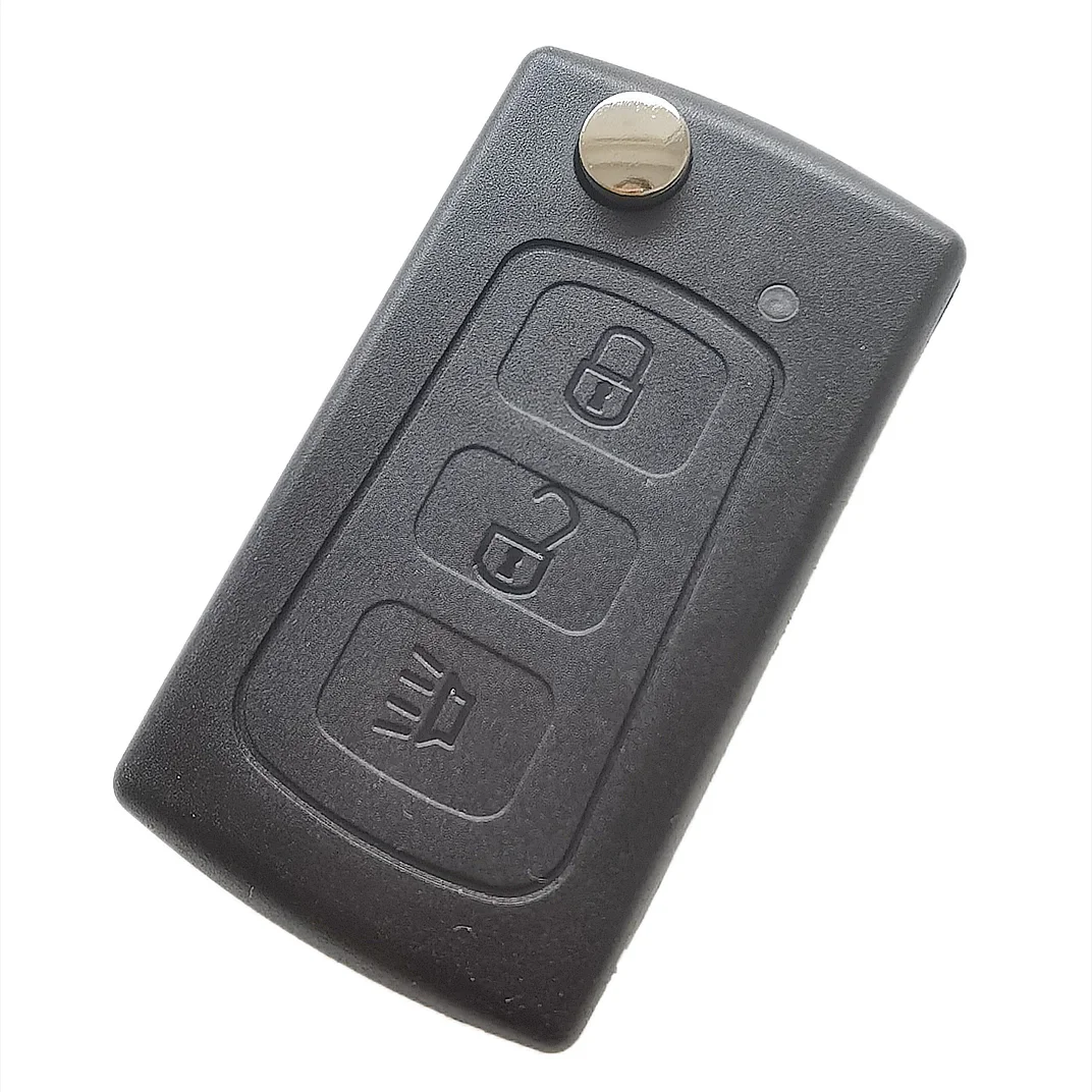 1PCS Key Shell For Great Wall HAVAL HOVER H3 H5 Car Remote Flip Key Case Shell Fob Replacement 3 Button Key Shell With logo