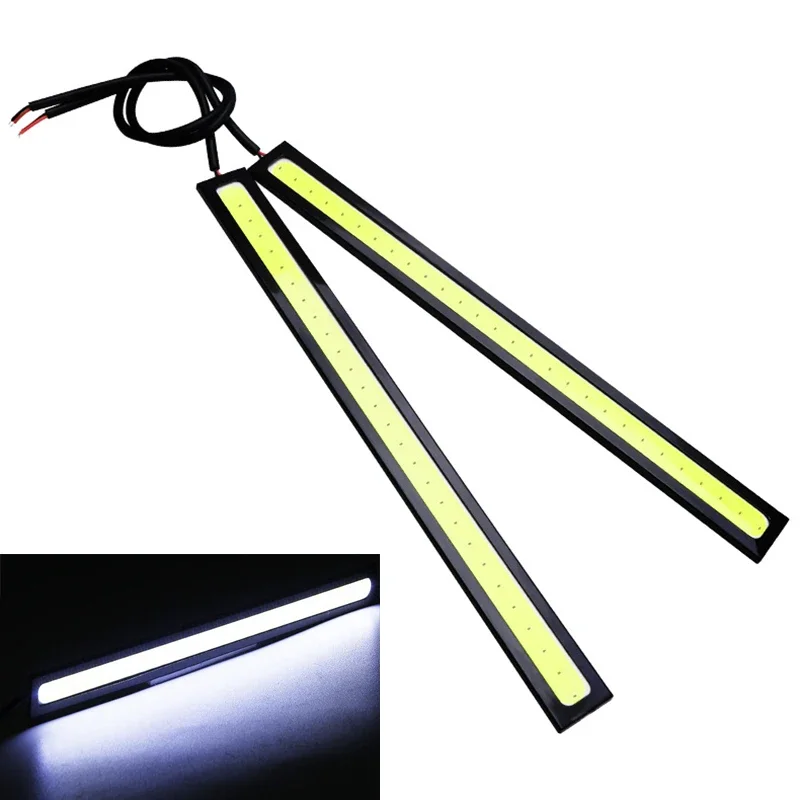 

17 см COB Автомобильные дневные ходовые огни Автомобильные DRL Светодиодные ленты Внешний свет Автомобильный Водонепроницаемый Синий Розовый Красный Зеленый Янтарный DRL Свет 1 шт.