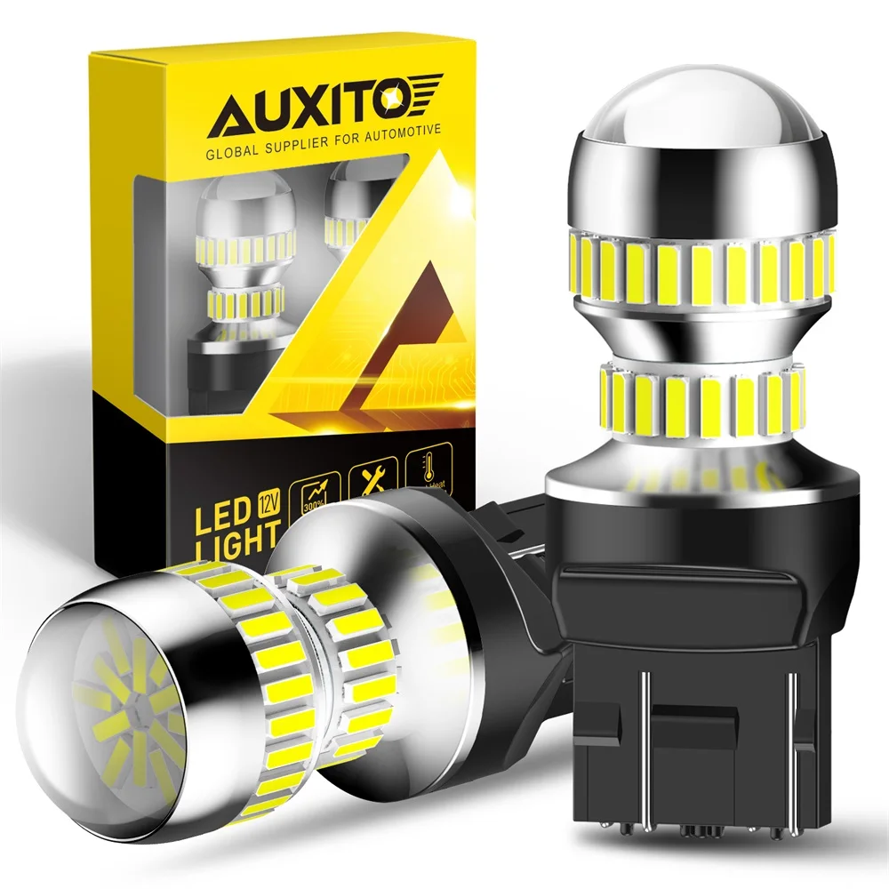 

AUXITO 2X Canbus T20 7440 7443 WY21W W21W W21/5W 1156 P21W 1157 P21/5W Светодиодный автомобильный DRL Лампа заднего хода Поворотная лампа 6000K 12V
