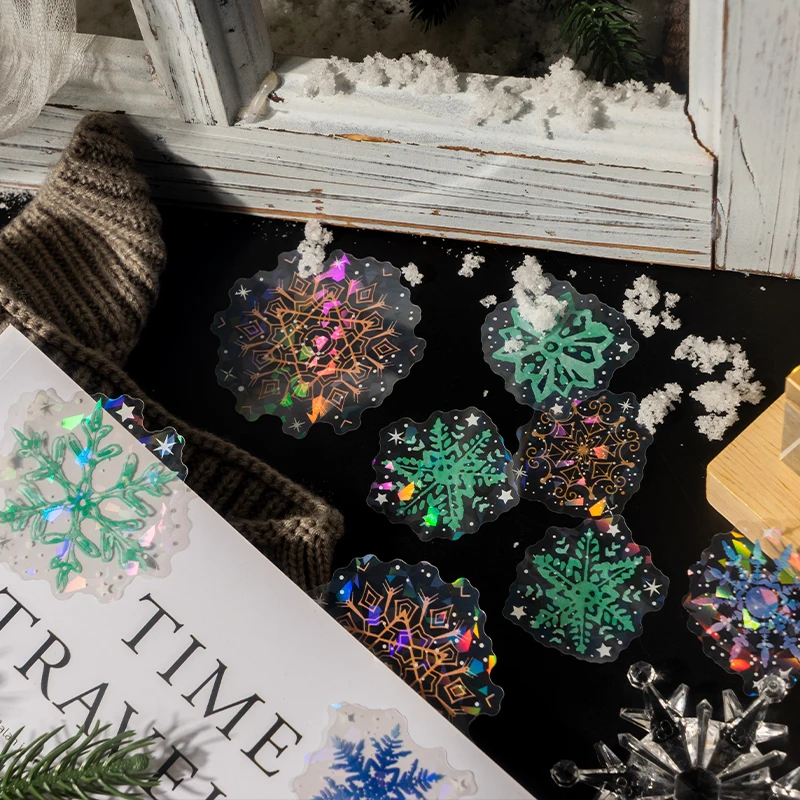 Рисунок 6 - наклейки в виде снежинок