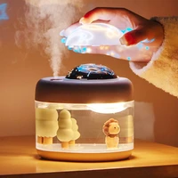 new landscape projection lamp humidifier usb charging rotating projection star lamp cute silent night lamp humidifier