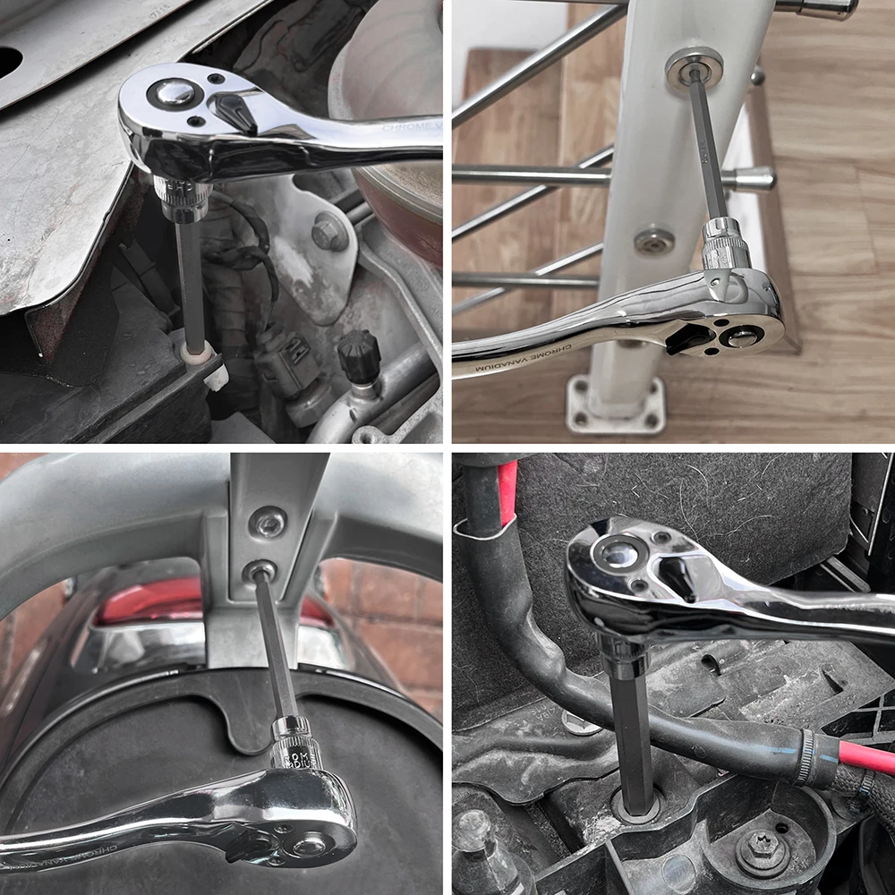 Сверхдлинная Шестигранная розетка в комплекте 7 элементов Фотогалерея и