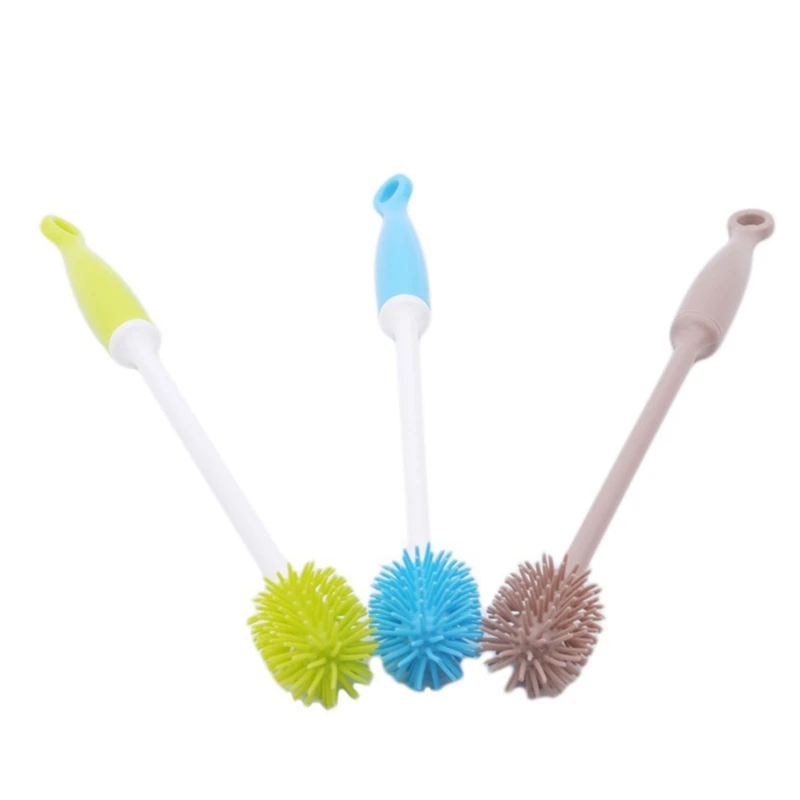 

Baby Bottle Brush Cleaner Soft Silicone Bottle Brush with Long Handle Milk Bottle Cleaning Brushes Household Clean Tool