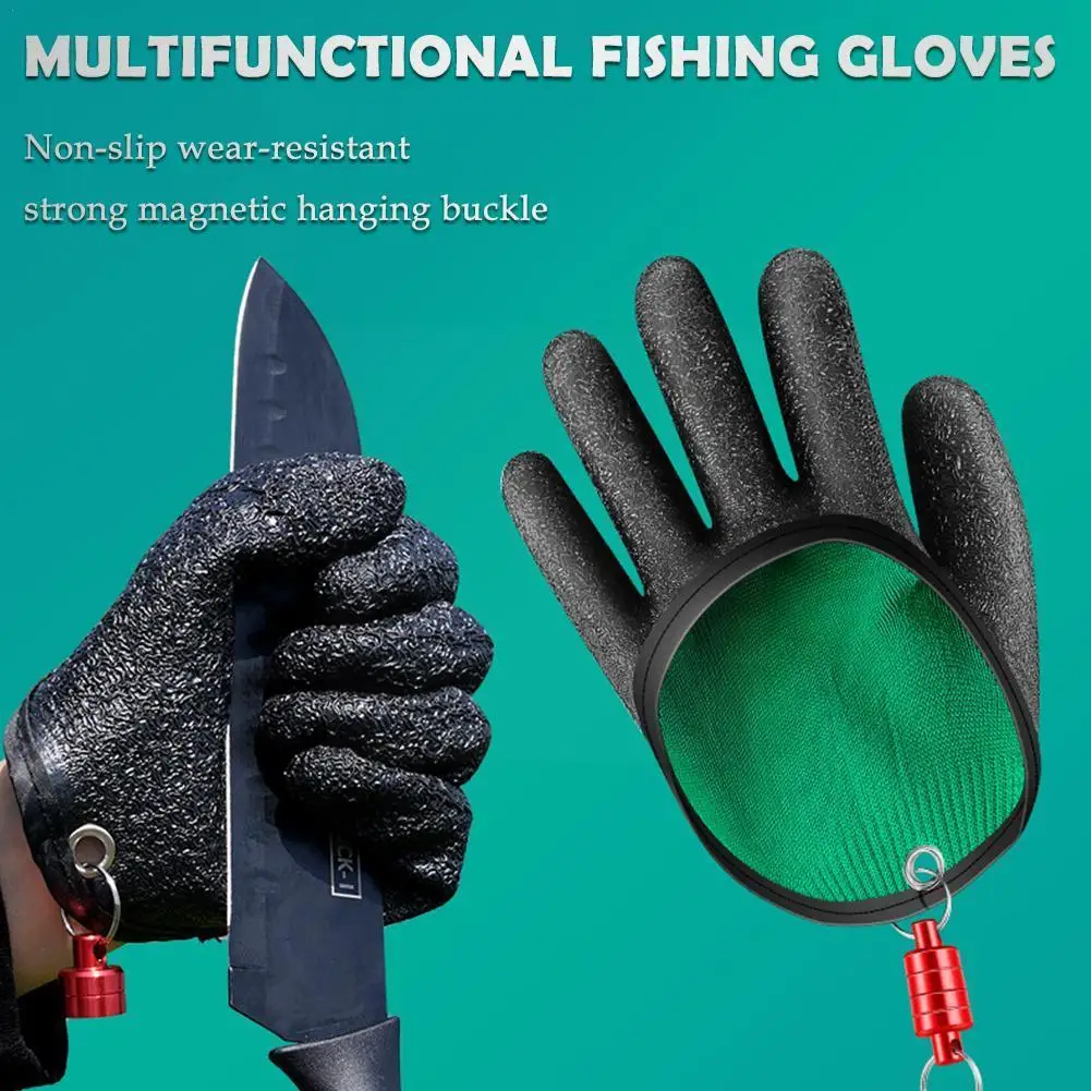

Рыболовные Перчатки Catch Fish, противоскользящие, долговечные, вязаные, полностью перчатки с левой застежкой, водонепроницаемые, с правой ручк...