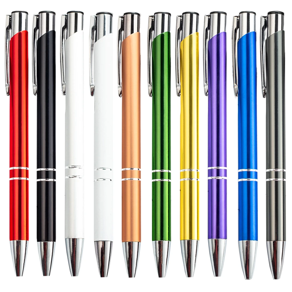 

10 шт./партия, металлические шариковые ручки