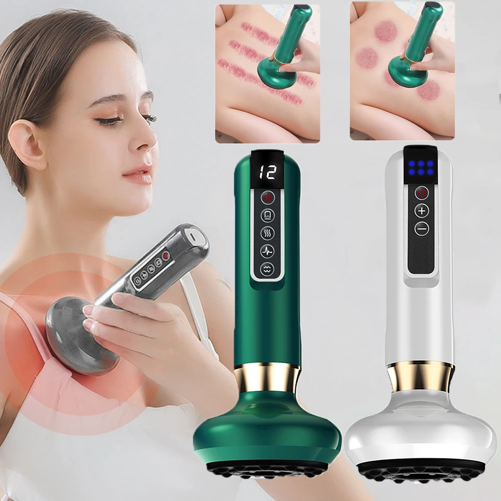 

Electric Vacuum Cupping Massager GuaSha Scraping Cupping Therapy Anti Cellulite Vacuum Suction Fat Burner Slimming Body Massager