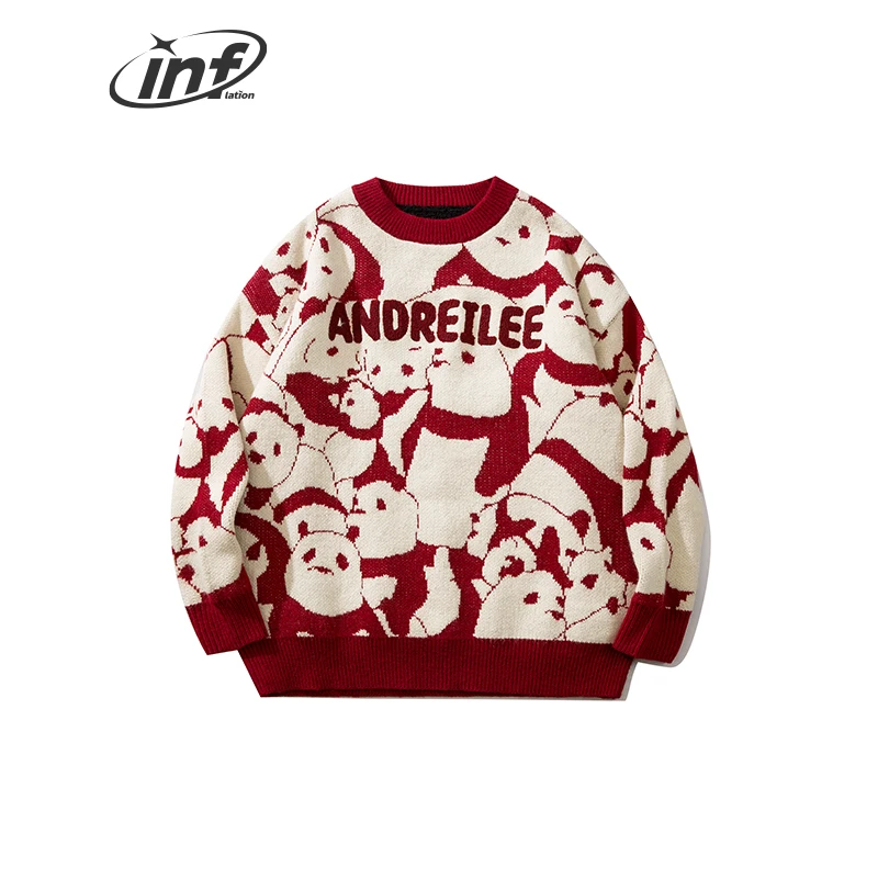 

Веселые Рождественские свитера унисекс; Зимние Теплые Красные забавные вязаные флисовые джемперы с рисунком из мультфильма