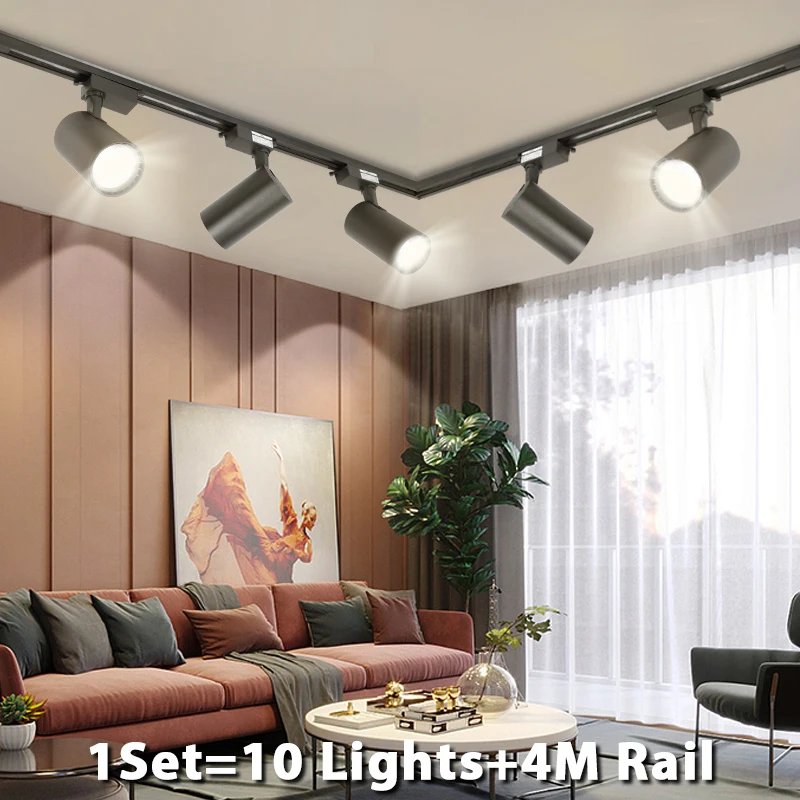 Modern Led Track Light Fixture 12W 20W 30W 40W Spot Light Tr