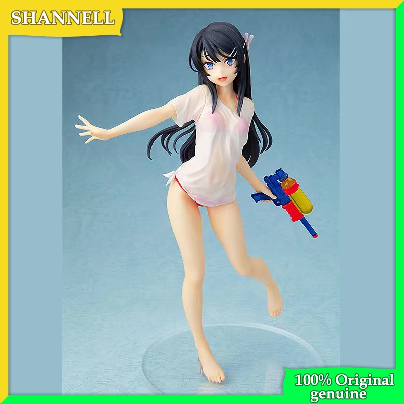

100% Original genuine Sakurajima Mai Water gun date 23.5cm PVC Action Figure Anime Figure Model Toys Figure Collection Doll Gift