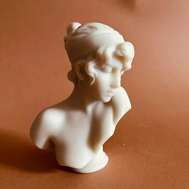 Форма для свечи в скандинавском стиле 3D формы скульптур богини с ломанным