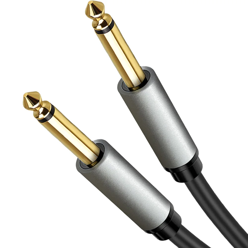 

6.35mm Audio Cable Mono 6.3 6.5 Jack Male to Male Aux Cable 1m 1.5m 2m 3m 5m 8m 10m 15m for Guitar Mixer Amplifier Bass