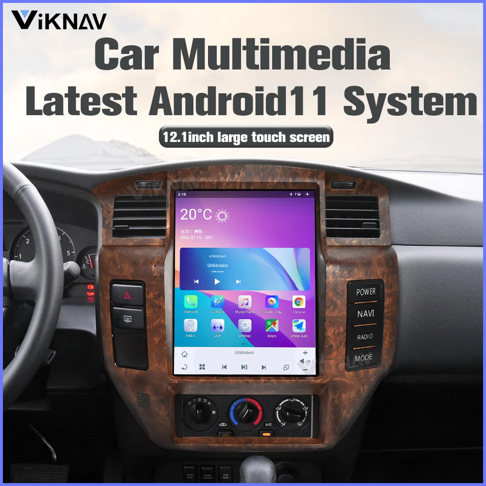 

Автомобильный радиоприемник 12,1 дюйма для Nissan патруль Y61 2004-2019 Android 11, автомагнитола, мультимедийный плеер, беспроводной Carplay 128 ГБ, 8-ядерный процессор, головное устройство