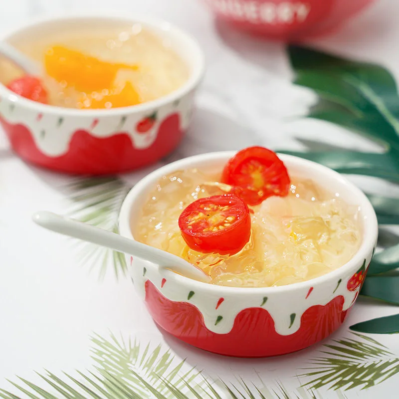 

3.5 Inch Cartoon Pattern Stylish Design Multipurpose Porcelain Side Dish Bowl Seasoning Dishes Soy Dipping Sauce Dishes-Set of 5