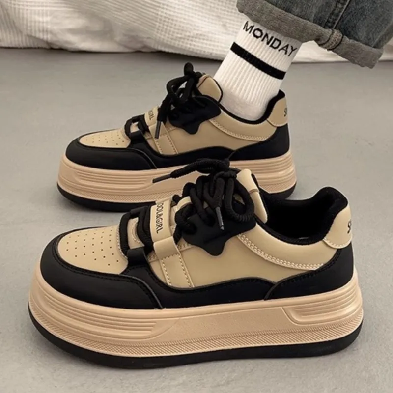 Многослойные женские кроссовки на платформе в гонконгском стиле повседневная