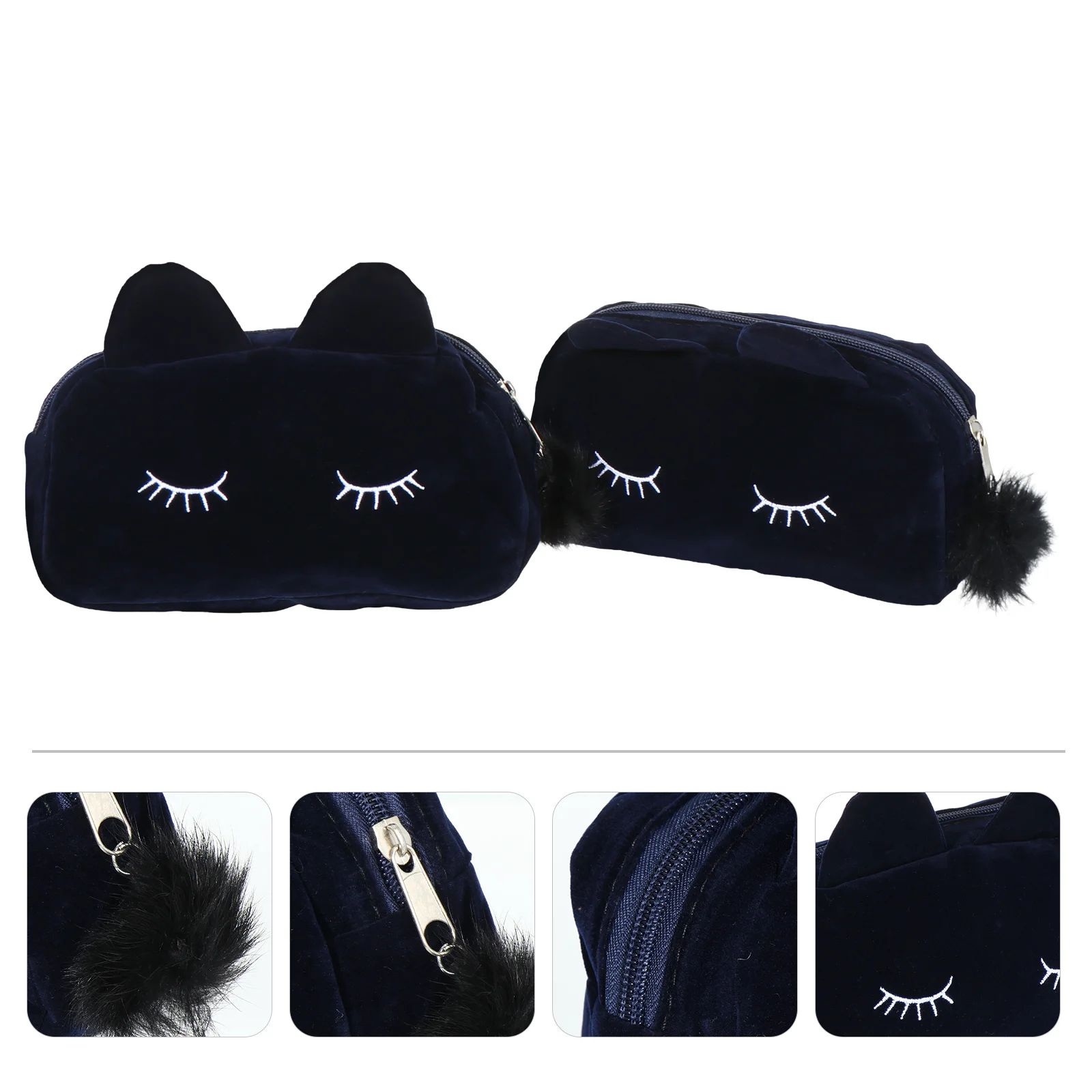 2 шт. косметичка с изображением кота для путешествий органайзер макияжа коробка