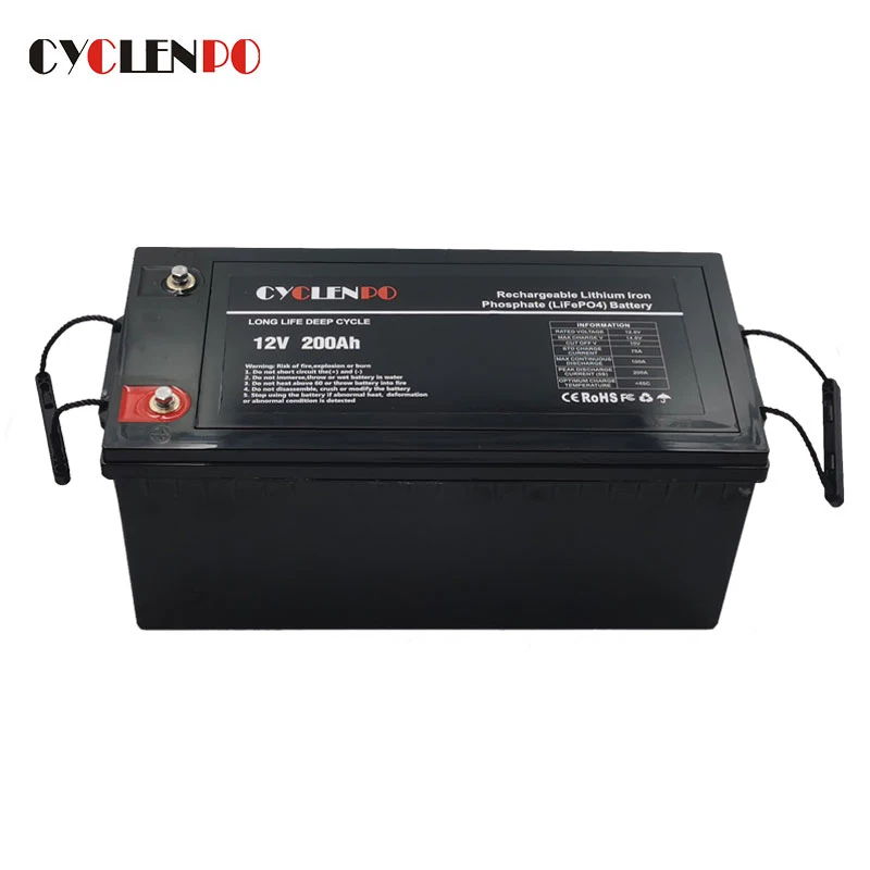 

Cyclenpo 12v 200ah deep cycle solar battery for solar system