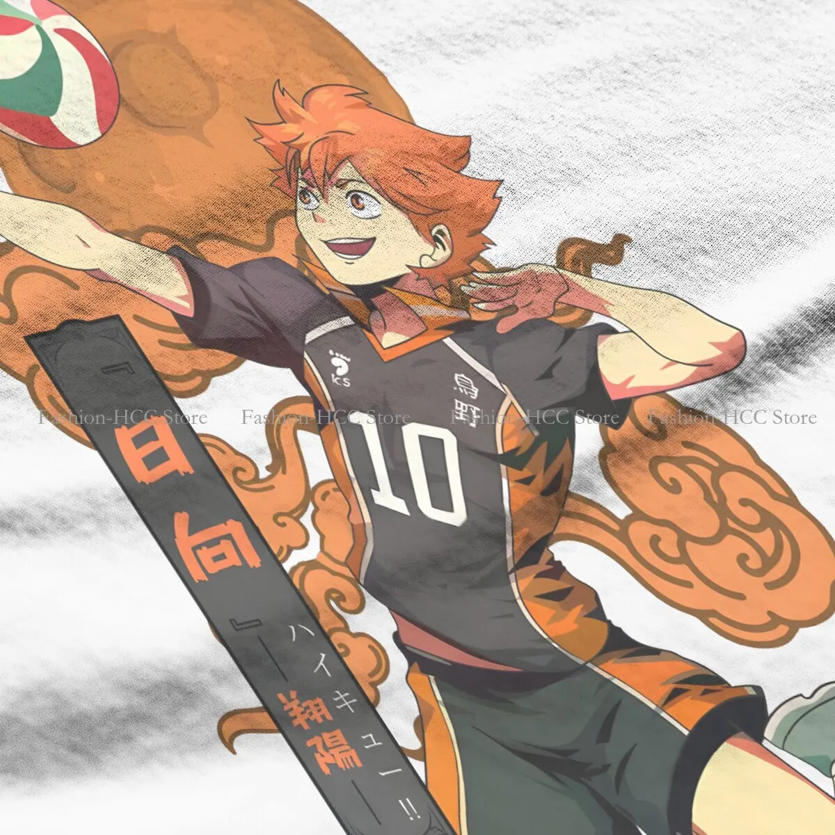 Haikyuu мультфильм аниме полиэстер футболка для женщин Хината шоё потрясающая