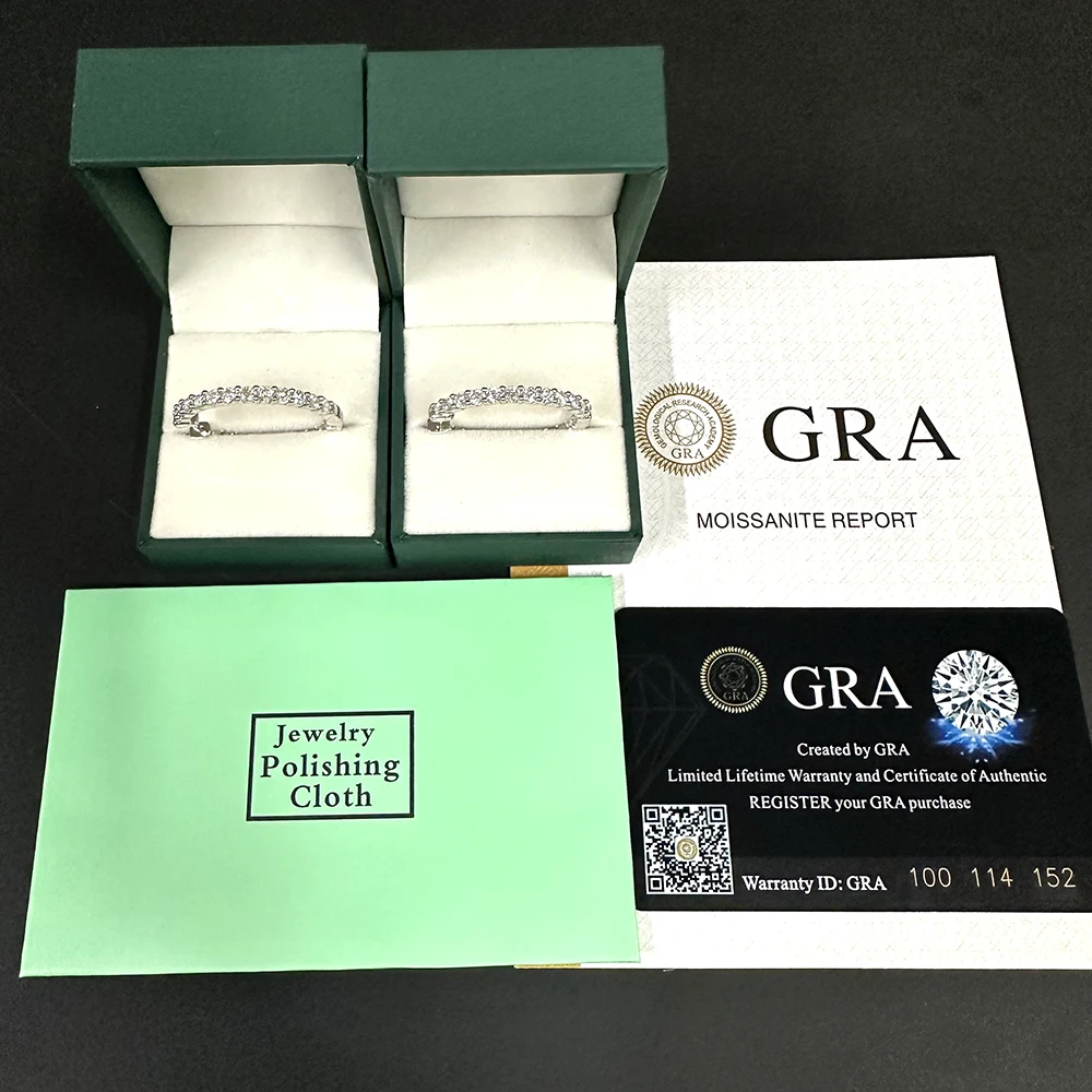 New In 30mm Round Brilliant Moissanite Earrings For Women S925 Silver Ear Studs Real Diamond Ear Jewelry Pass Tester With GRA