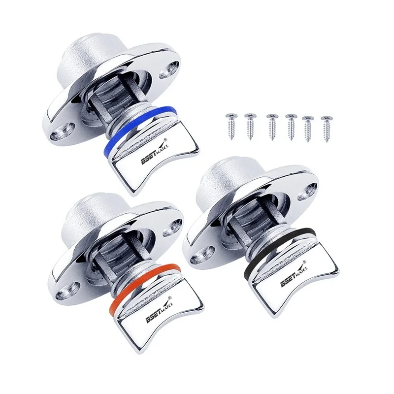 

For 1" 25mm Hull Holes Boat Stainless Steel Marine Bung Drain Plug Drainage Transom Hull Drain Valve Outlet Kayak Canoe & Screws
