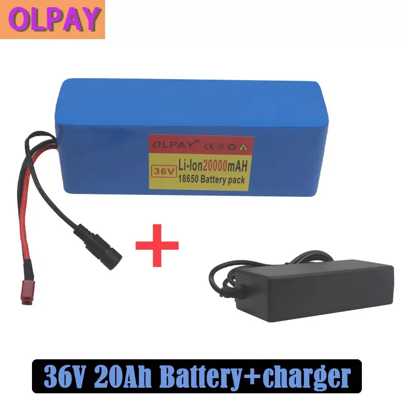 

2023New NEW 36V 10S3P 20Ah 500W high power capacity 42V 18650 lithium battery pack 20000mAh electric bicycle bicycle scooter BMS