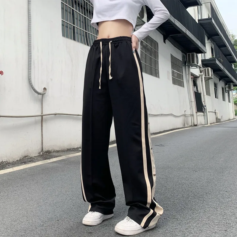 

2022 Women Drawstring Elastic Waist Joggers Pants Casual Gym Workout Track Pants Comfortable Fit Tapered Sweatpants With Pockets