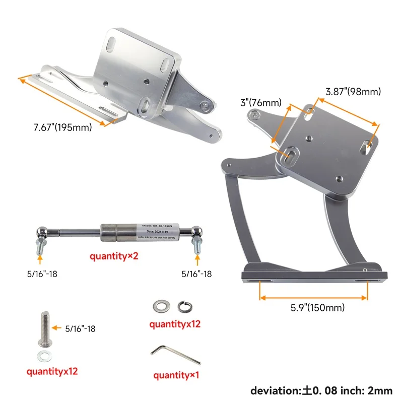 Комплект петель капота пара левой и правой стороны для Ford Mustang/Comet Falcon Fairlane 1964–196