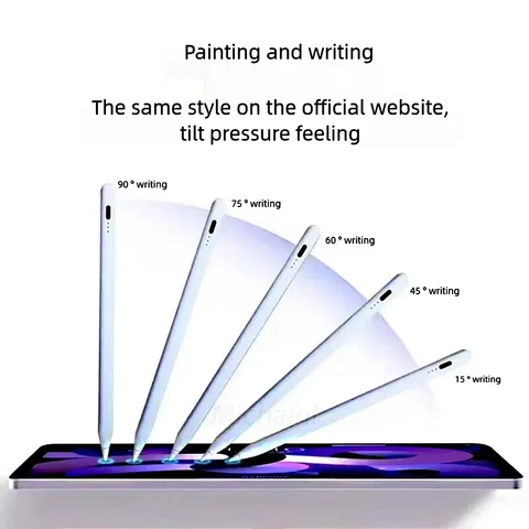 Стилус для iPad Pencil 2024 Air 6 M2 Pro M4 с функцией Palm Rejection, для iPad Pro 11 12,9 Air 4/5 7/8/9/10th mini 5 6 Tablet