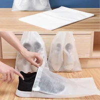 10pcsset shoe dust covers dustproof drawstring non woven clear storage bag travel pouch shoe bags drying shoes protect eco bags