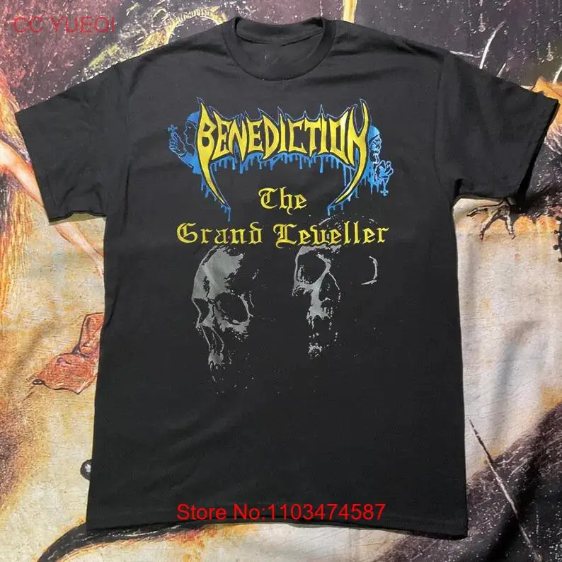 Синяя футболка с рок-группой Benediction Death Metal все размеры от S до 5XL LL2224 длинные или