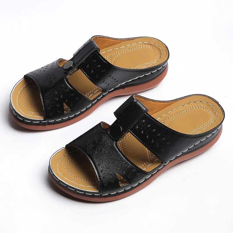 Сандалии женские с открытым носком дышащие удобные пляжные туфли сланцы летняя