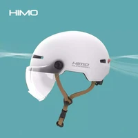 for xiaomi youpin himo k3 riding flash helmet safety helmet 57 61cm with night warning lights thick high definition goggles